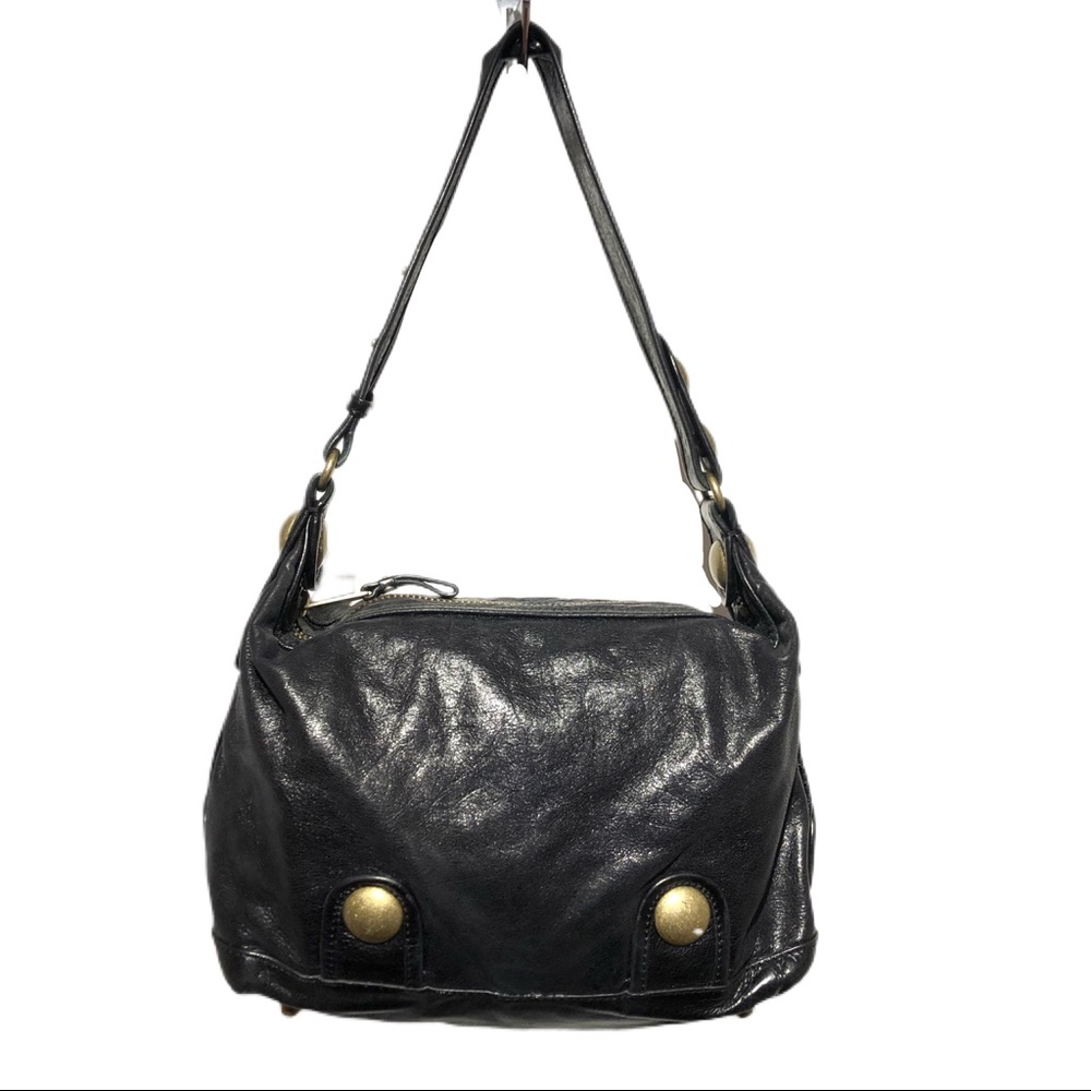 Cynthia Rowley Black Leather Hobo Bag